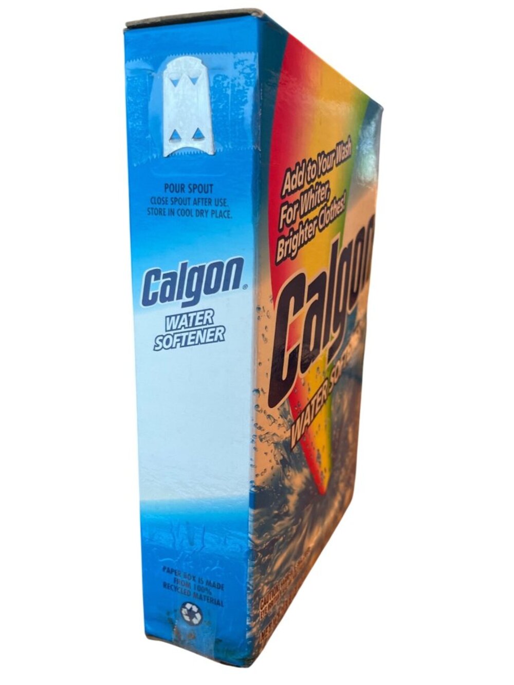 Vtg Calgon Water Softener 40 Oz Box Discontinued For Laundry - Picture 2 of 5